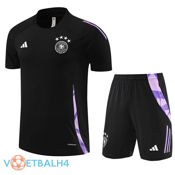 Duitsland kit Training T Shirt + korte broek zwart 2024/2025