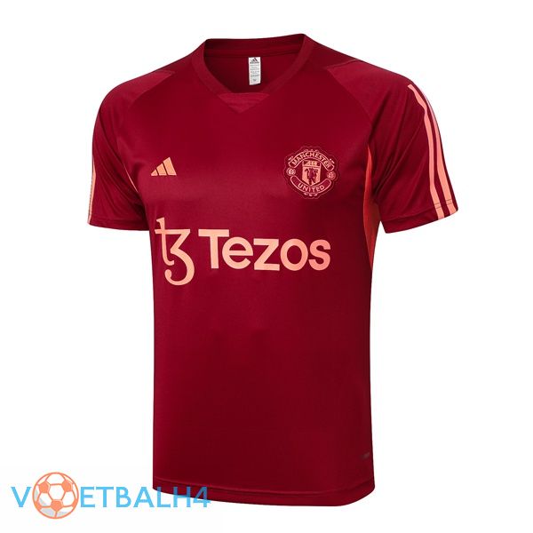 Manchester United Training T Shirt rood 2024/2025