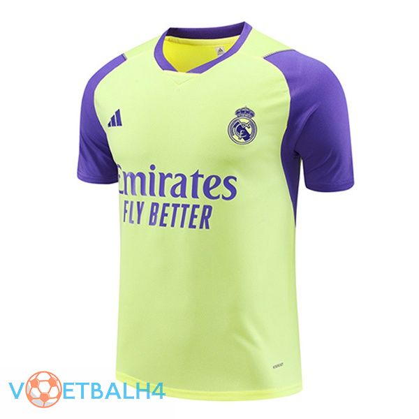 Real Madrid Training T Shirt geel 2024/2025