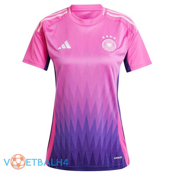 Duitsland Dames uit voetbal jersey roze paars 2024/2025