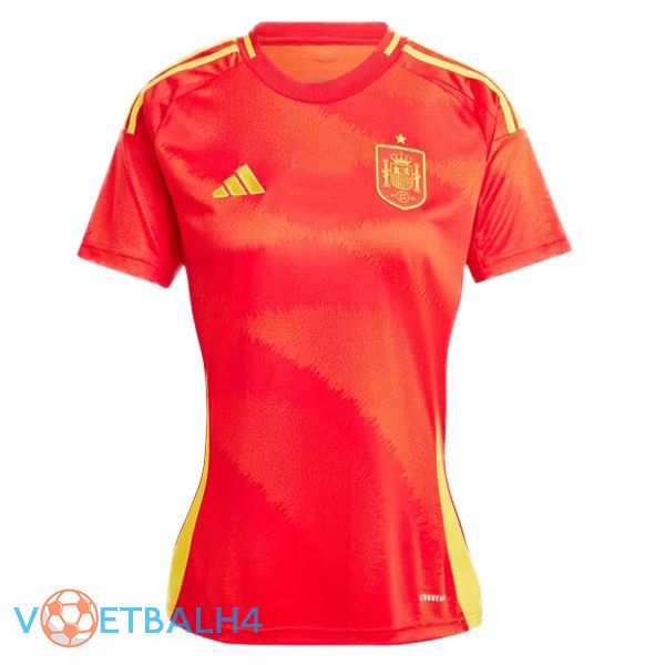 Spanje Dames thuis voetbal jersey rood 2024/2025