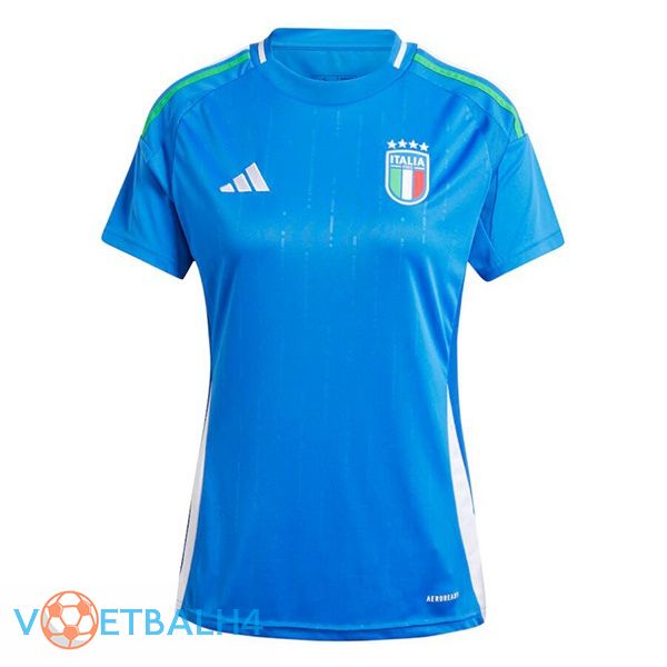 Italië Dames thuis voetbal jersey blauw 2024/2025