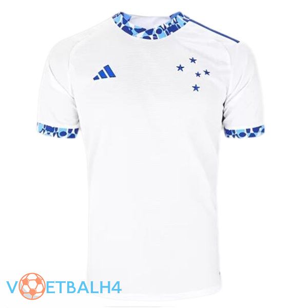 Cruzeiro EC uit voetbal jersey wit 2024/2025