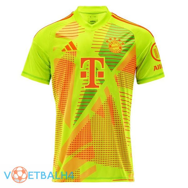 Bayern Munich doelman voetbal jersey groente 2024/2025