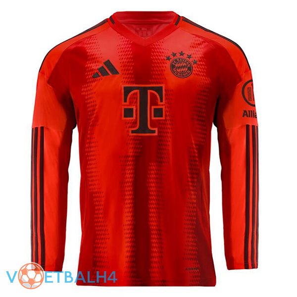 Bayern Munich thuis voetbal jersey lange mouwrood 2024/2025