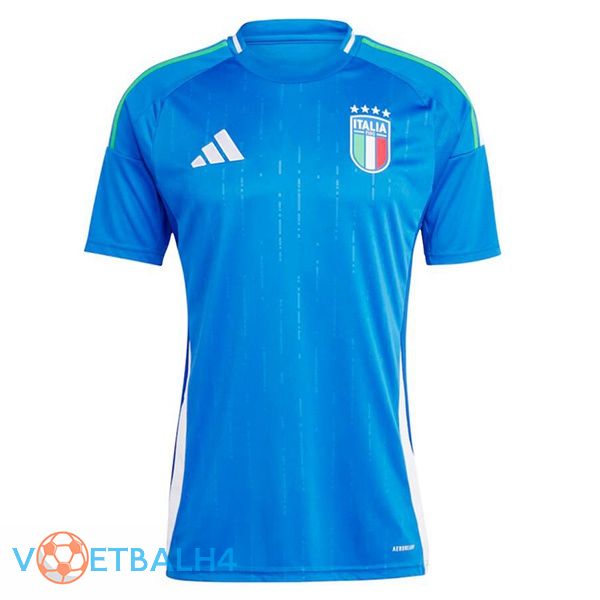 Italië thuis voetbal jersey blauw 2024/2025