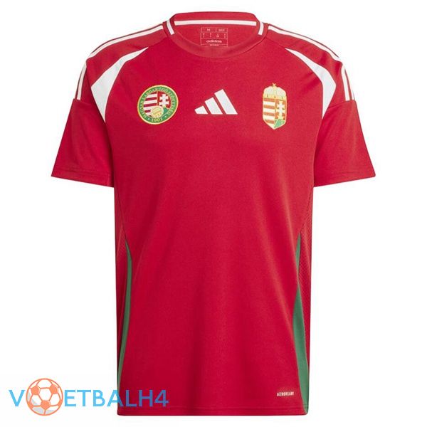 Hongarije thuis voetbal jersey rood 2024/2025