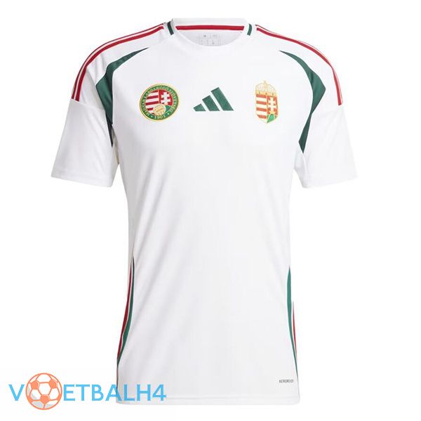 Hongarije uit voetbal jersey wit 2024/2025