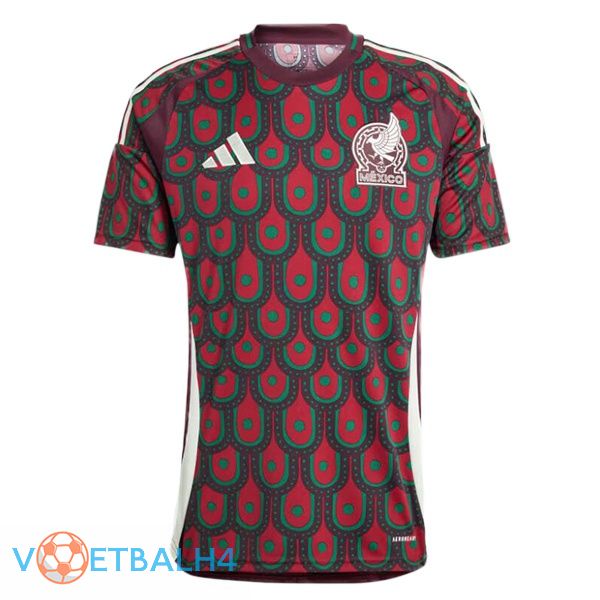 Mexico thuis voetbal jersey rood 2024/2025