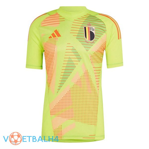 België doelman voetbal jersey geel 2024/2025