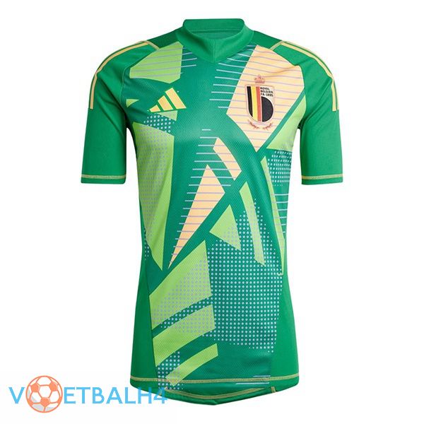 België doelman voetbal jersey groente 2024/2025