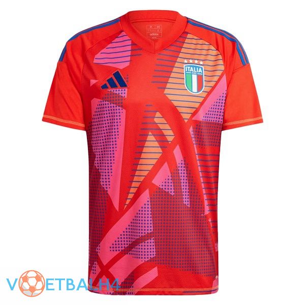 Italië doelman voetbal jersey rood 2024/2025