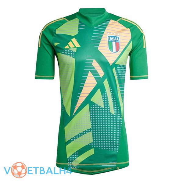 Italië doelman voetbal jersey groente 2024/2025