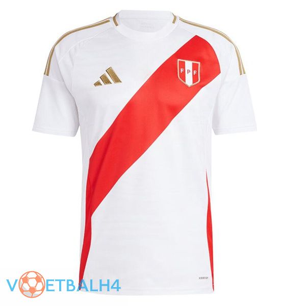 Peru thuis voetbal jersey wit 2024/2025