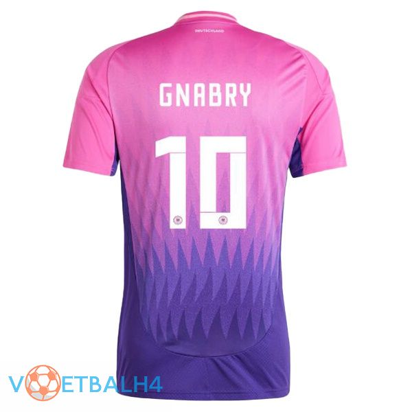 Duitsland (GNABRY 10) uit voetbal jersey roze paars 2024/2025