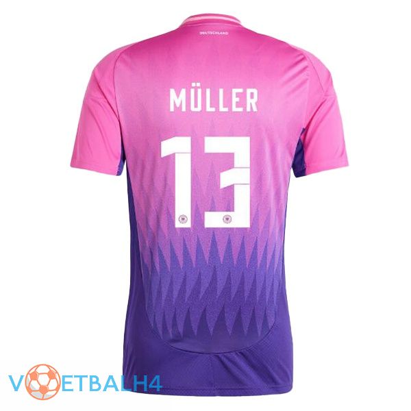 Duitsland (MÜLLER 13) uit voetbal jersey roze paars 2024/2025