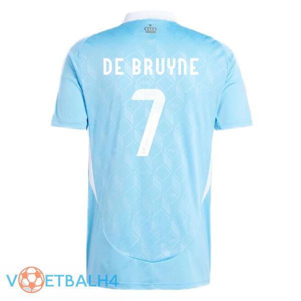 België (DE BRUYNE 7) uit voetbal jersey blauw 2024/2025