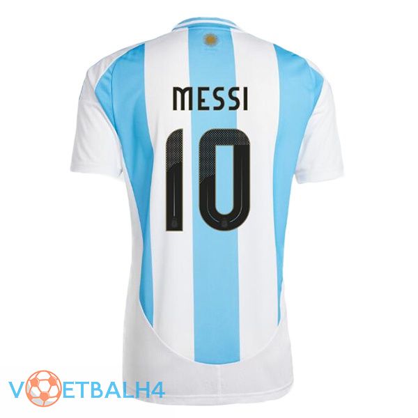 Argentinië (MESSI 10) thuis voetbal jersey blauw wit 2024/2025