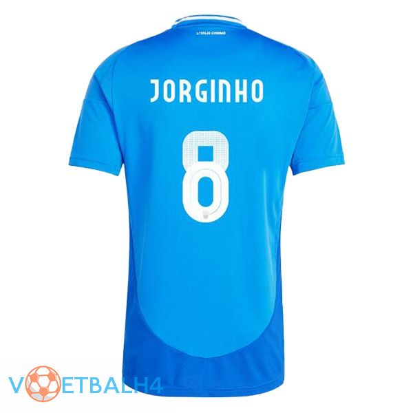 Italië (JORGINHO 8) thuis voetbal jersey blauw 2024/2025