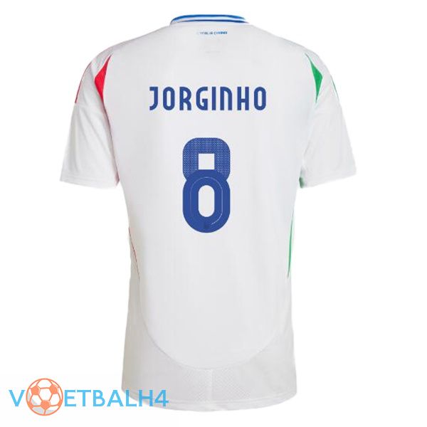 Italië (JORGINHO 8) uit voetbal jersey wit 2024/2025