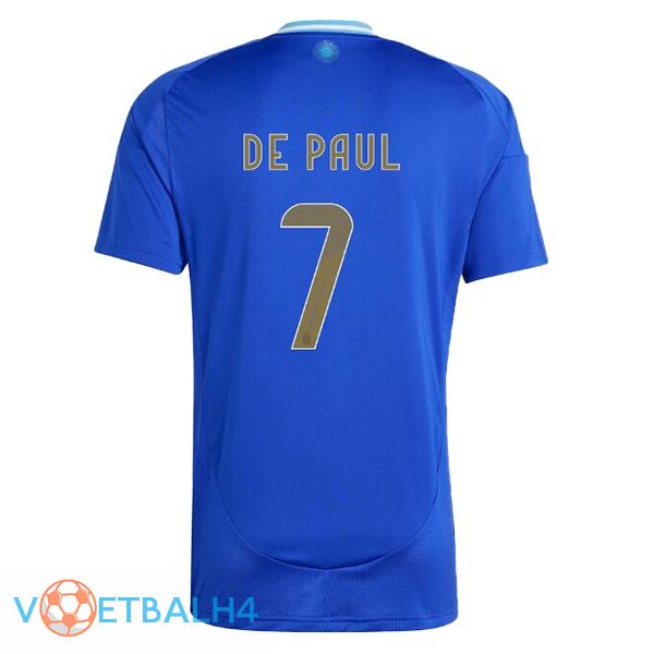 Argentinië (DE PAUL 7) uit voetbal jersey blauw 2024/2025