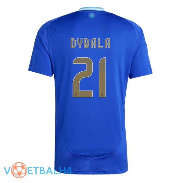 Argentinië (DYBALA 21) uit voetbal jersey blauw 2024/2025