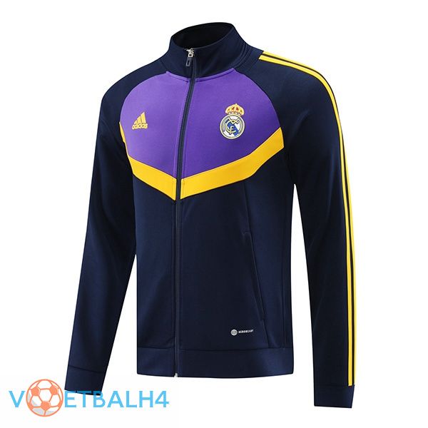 Real Madrid trainingsjack blauw koninklijk paars 2024/2025