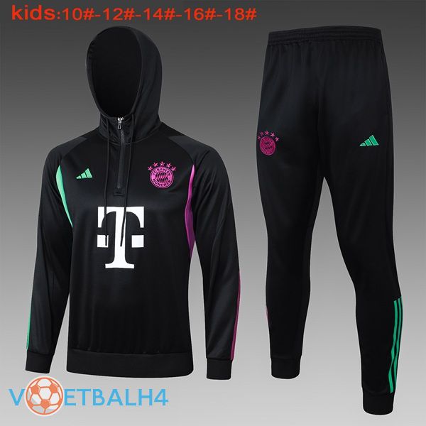 Bayern Munich trainingspak Hoodie kinderen zwart 2024/2025