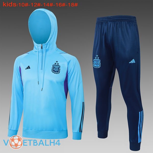 Argentinië kinderen trainingspak Hoodie blauw 2024/2025