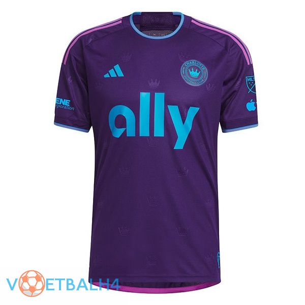 Charlotte FC voetbal jersey uit paars 2024/2025