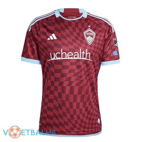 Colorado Rapids voetbal jersey thuis rood 2024/2025