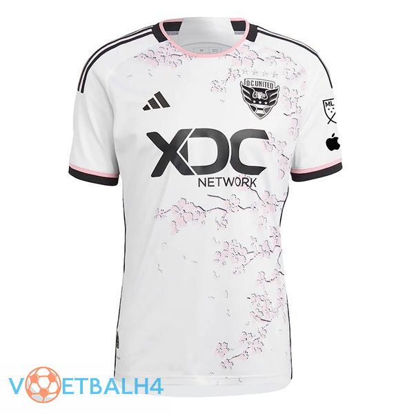 D.C United voetbal jersey uit wit 2024/2025