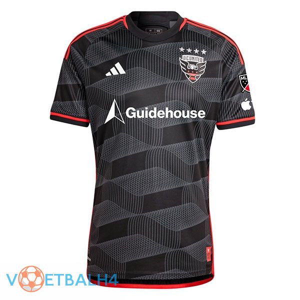 D.C United voetbal jersey thuis zwart 2024/2025