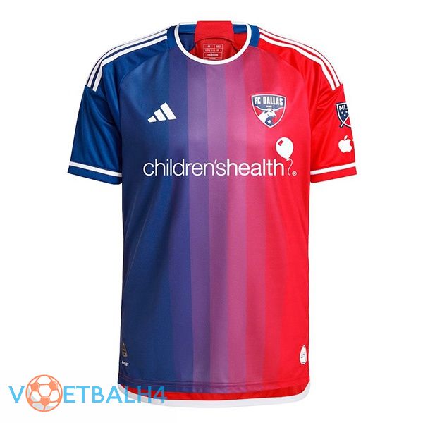 FC Dallas voetbal jersey thuis rood blauw 2024/2025