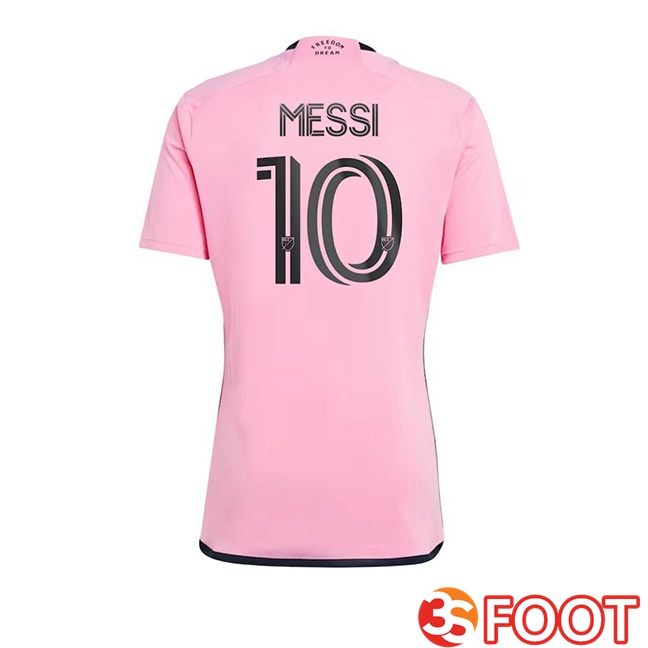 Inter Miami CF (MESSI 10) voetbal jersey thuis roze 2024/2025