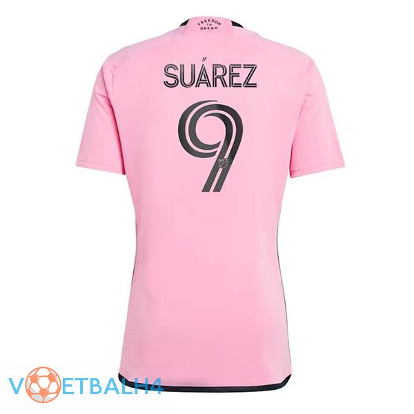 Inter Miami CF (Suárez 9) voetbal jersey thuis roze 2024/2025