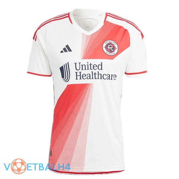 nieuw Engeland Revolution voetbal jersey uit wit 2024/2025