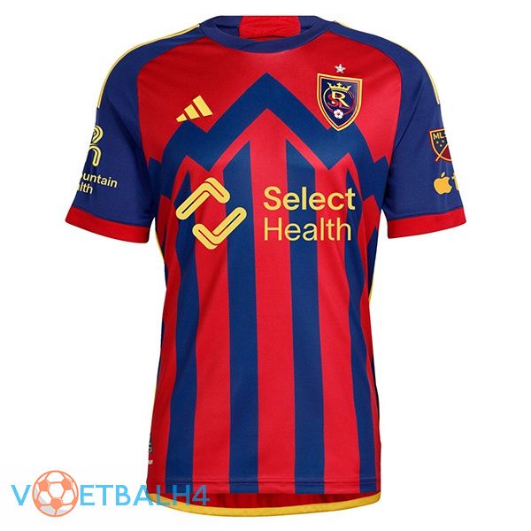 Real Salt Lake voetbal jersey thuis rood blauw 2024/2025