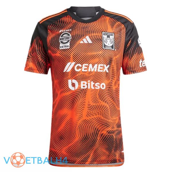 Tigres UANL voetbal jersey derde oranje 2024/2025