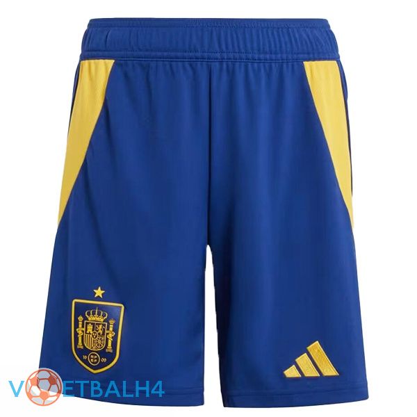 Spanje thuis voetbal korte broek blauw koninklijk 2024/2025