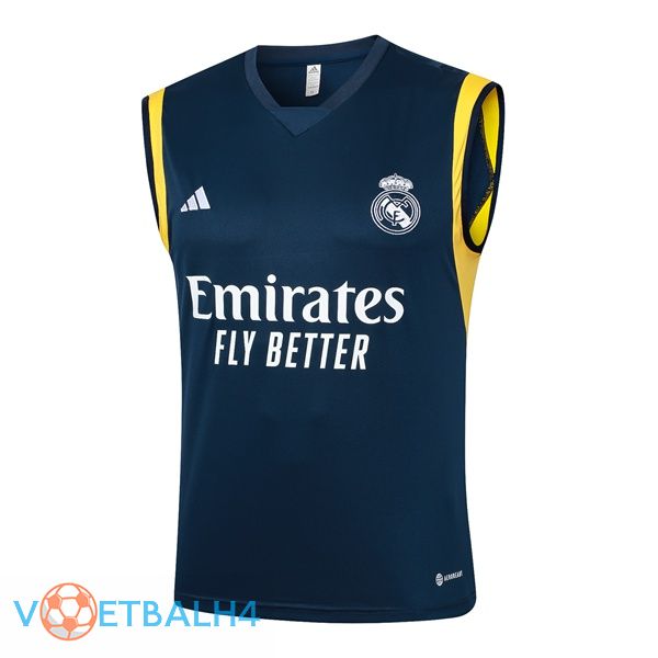 Real Madrid voetbal vest blauw koninklijk 2024/2025