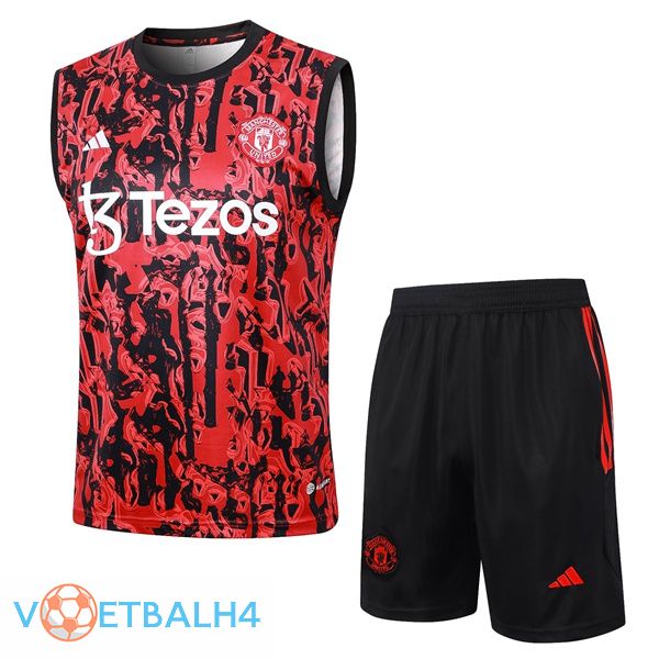 Manchester United voetbal Vest + korte broek rood 2024/2025