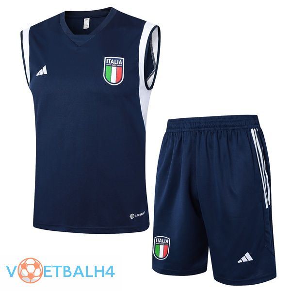 Italië voetbal Vest + korte broek blauw koninklijk 2024/2025