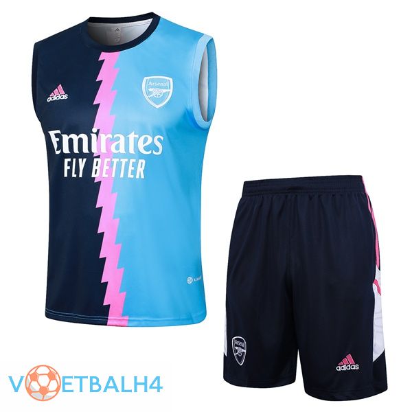 Arsenal voetbal Vest + korte broek blauw 2024/2025