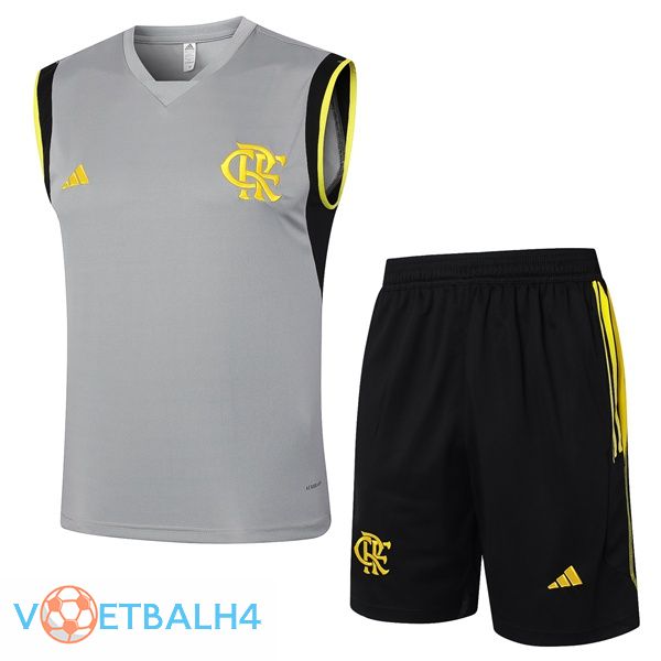 Flamengo voetbal Vest + korte broek grijs 2024/2025