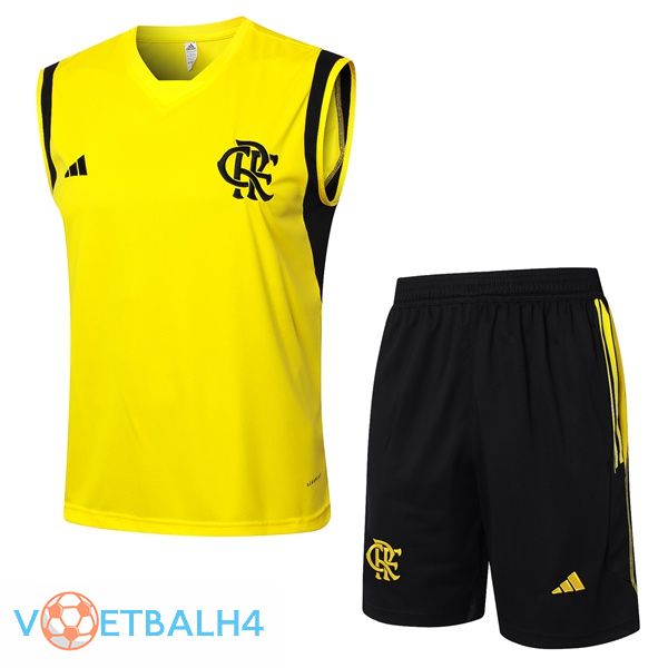 Flamengo voetbal Vest + korte broek geel 2024/2025