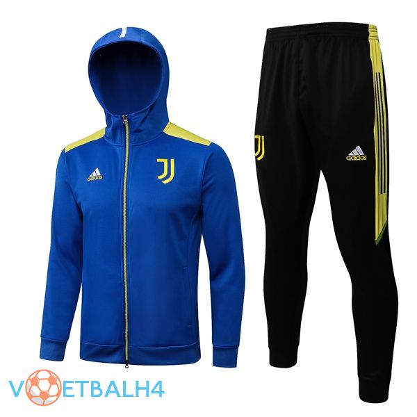 Juventus trainingspak Hoodie blauw 2021-2022