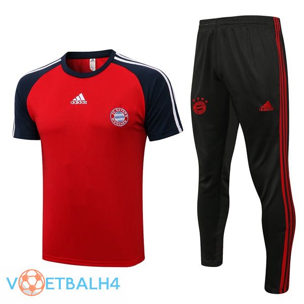 Bayern Munich Training T-Shirts + broek rood 2021-2022