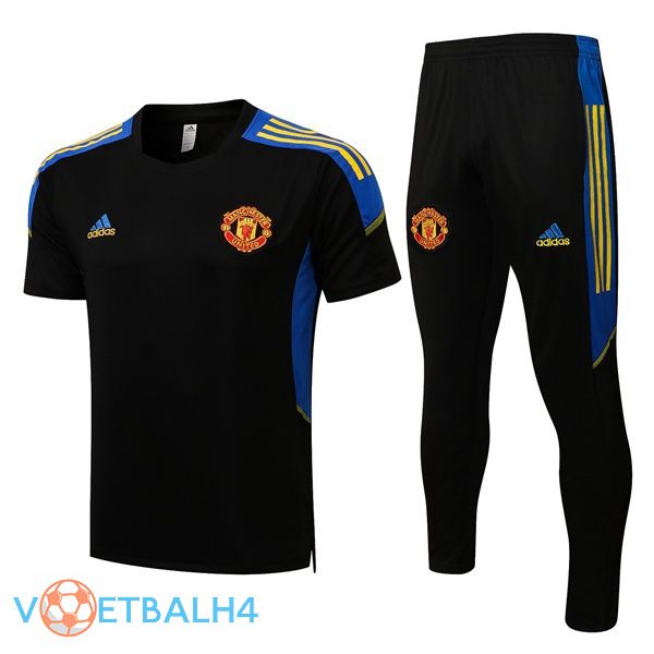 Manchester United Training T-Shirts + broek zwart 2021-2022