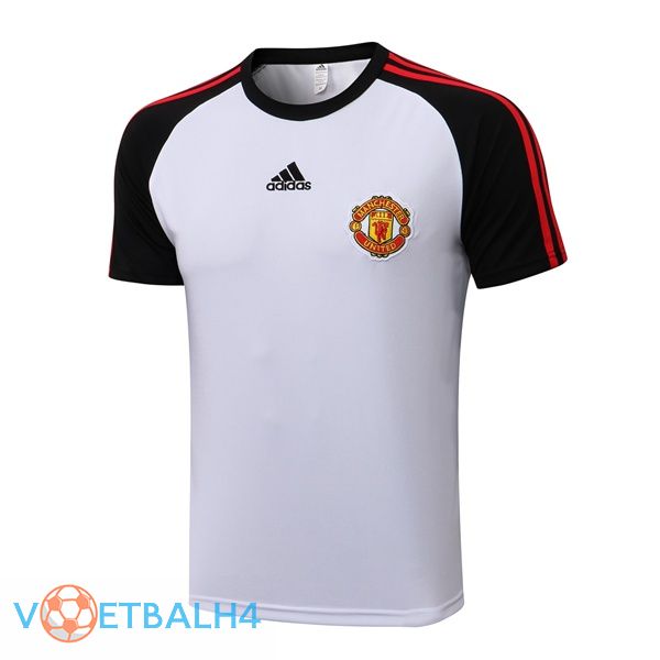 Manchester United Training T-Shirts wit zwart 2021-2022